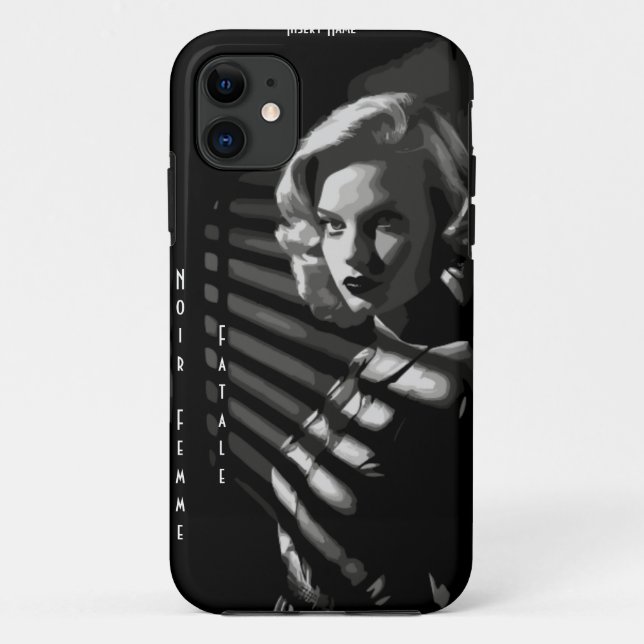 Capa Para iPhone 11 Mulher Fatal Noir (Verso)