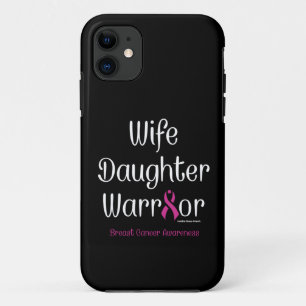 Capa Para iPhone 11 Mulher Filha Guerreira... Cancer de Mama