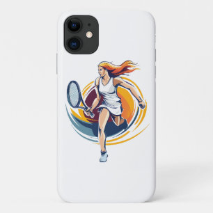 Capa Para iPhone 11 mulher jogando ténis