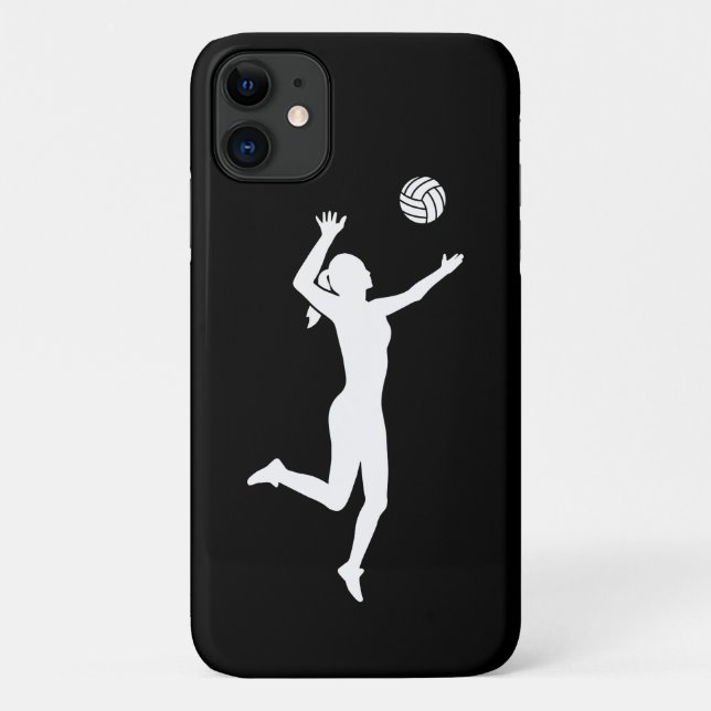 Capa Para iPhone 11 Mulher vôlei (Verso)