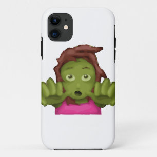 Capa Para iPhone 11 mulher zombie emoji