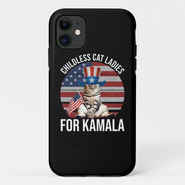 Capa Para iPhone 11 Mulheres De Gato Sem Fios Para Kamala (Verso)
