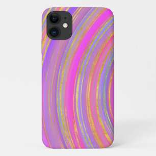 Capa Para iPhone 11 Multicor e Dourado