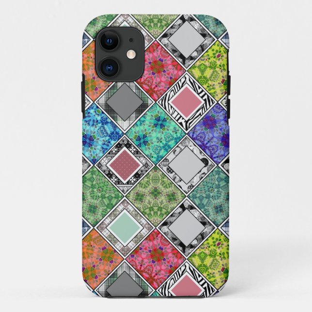 Capa Para iPhone 11 Múltiplos, rústicos, retalhados, sistemas (Verso)