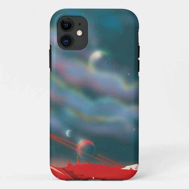 Capa Para iPhone 11 Mundo alienígena (Verso)