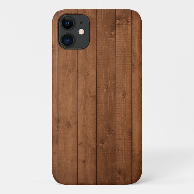 Capa Para iPhone 11 Muro De Barn, Madeira, Conselhos De Madeira, Aviõe (Verso)