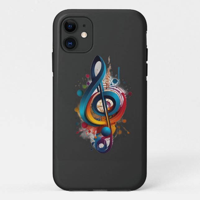 Capa Para iPhone 11 Música de nota (Verso)