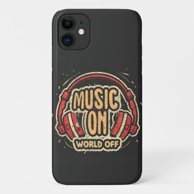 Capa Para iPhone 11 Música No Mundo Inteiro (Verso)