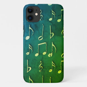 Capa Para iPhone 11 Música, Notas, Mudo