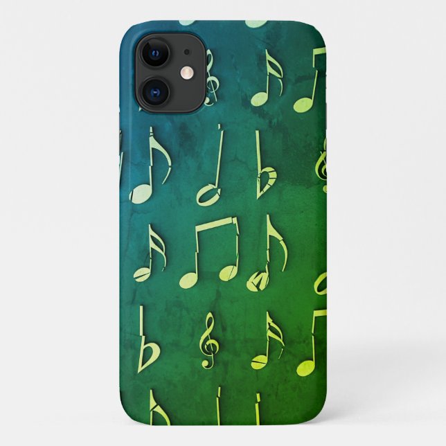 Capa Para iPhone 11 Música, Notas, Mudo (Verso)
