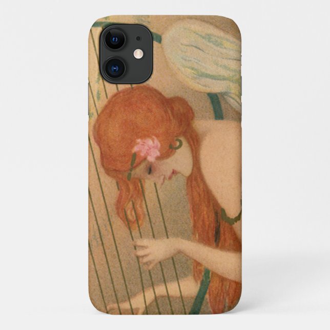Capa Para iPhone 11 Músicos vitorianos de anjo, músicos vitorianos, Fl (Verso)
