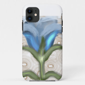 Capa Para iPhone 11 Mystic Blue Bloom - Glowing Flower