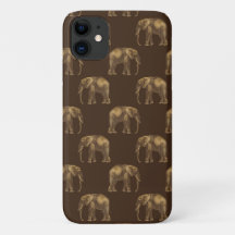 Na moda Elegante de Elefante Dourado