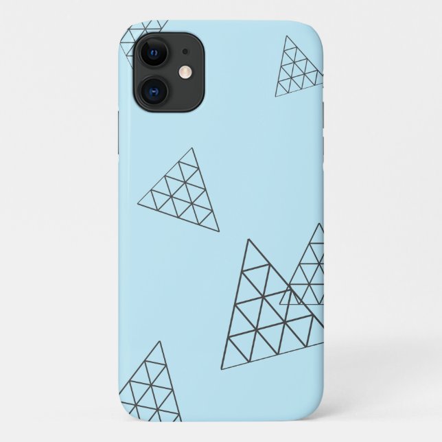 Capa Para iPhone 11 Na moda Pirâmide de Formas de Triângulo de Pastel (Verso)
