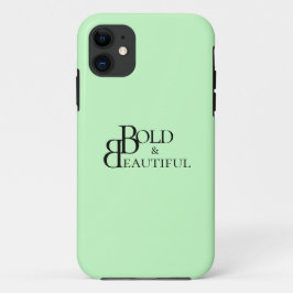 Capa Para iPhone 11 Na moda preto Monogramas - Design