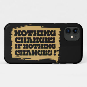 Capa Para iPhone 11 NADA MUDA SE NADA MUDA DE inspiração  