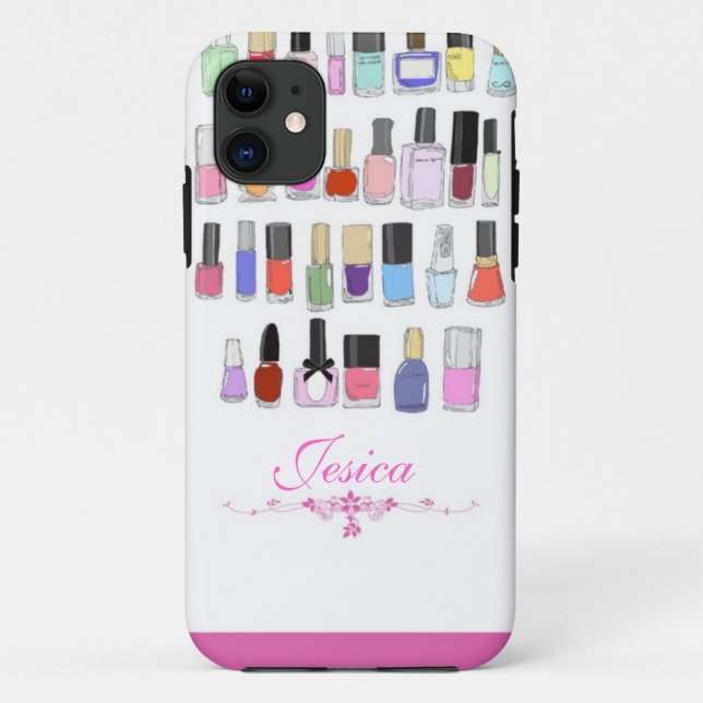 Capa Para iPhone 11 Nail polish bottles (Verso)