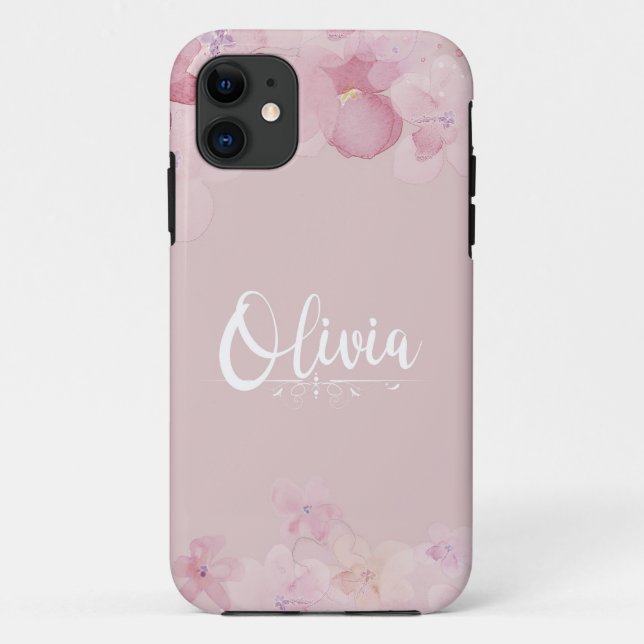 Capa Para iPhone 11 Name Olivia (Verso)