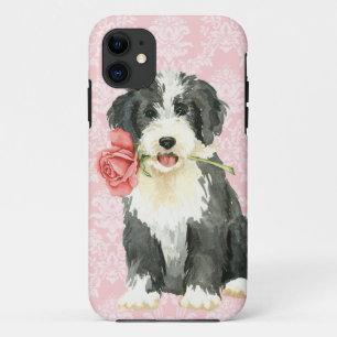Capa Para iPhone 11 Namorados Beardie cor-de-rosa