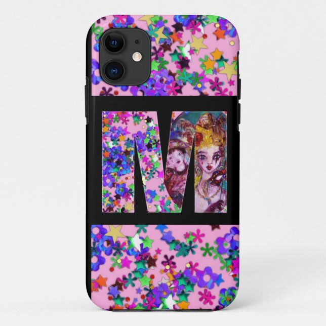 CAPA PARA iPhone 11 NAMORADOS VENETIANO MONOGRAMA M - LETRA (Verso)