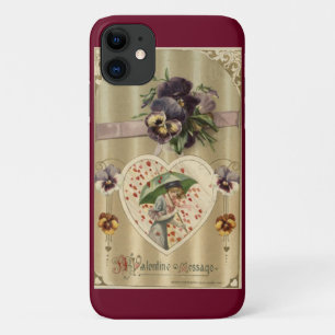 Capa Para iPhone 11 Namorados vitoriano Lady Vintage