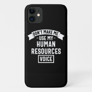Capa Para iPhone 11 não me faça usar minha voz dela, trabalho engraçad