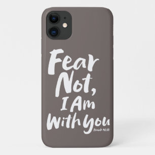 Capa Para iPhone 11 NÃO MEDO, estou com você, fé cristã Deus Jesus