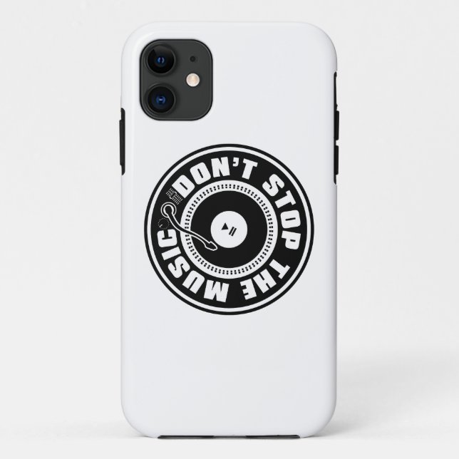 CAPA PARA iPhone 11 NÃO PARE A MÚSICA (Verso)
