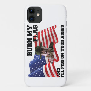 Capa Para iPhone 11 Não queime minha bandeira