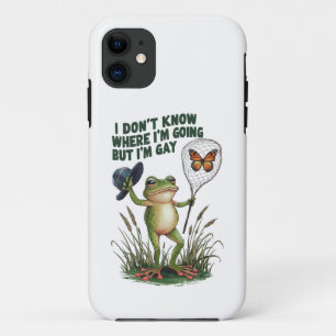 Capa Para iPhone 11 Não Sei Para Onde Estou Indo, Mas Sou o Sapo Gay