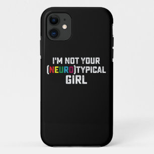 Capa Para iPhone 11 Não Sou Sua Garota Neurotípica Conscientização do