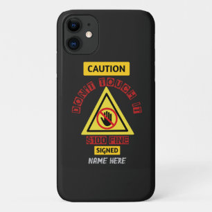 Capa Para iPhone 11 Não toque em iPhone / iPad case