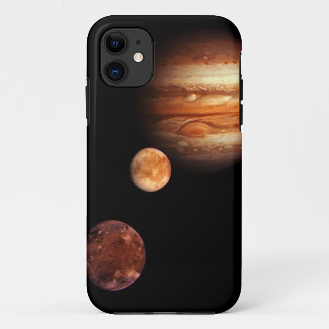 Capa Para iPhone 11 NASA dos satélites galileus de Jupiter (Verso)