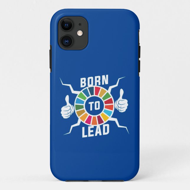 Capa Para iPhone 11 Nascer de liderar a liderança dos SDGs da ONU (Verso)