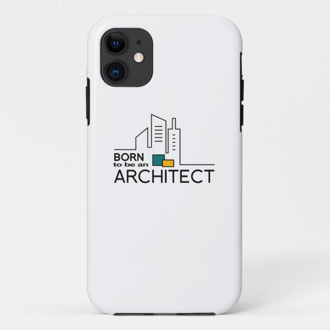 Capa Para iPhone 11 Nascer de ser arquiteto (Verso)