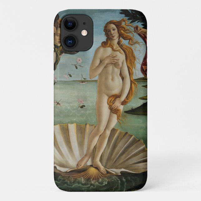 Capa Para iPhone 11 Nascimento de Vênus por Sandro Botticelli (Verso)