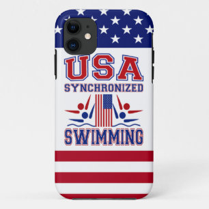 Capa Para iPhone 11 Natação sincronizada dos EUA