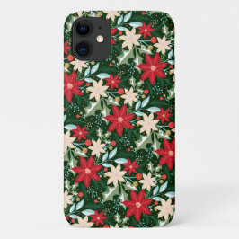 Capa Para iPhone 11 Natal de Poinsettia