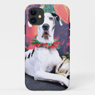 Capa Para iPhone 11 Natal - Harlequin great dane - Baron