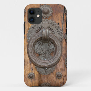 Capa Para iPhone 11 Naufrágio Metálico Medieval na Porta de Madeira An