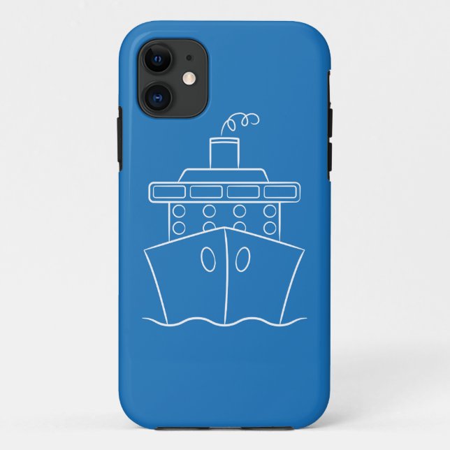 Capa Para iPhone 11 Navio de cruzeiro (Verso)