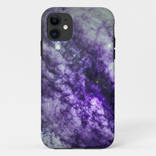 Capa Para iPhone 11 Nebula no caso do iPhone 5 roxo (Verso)