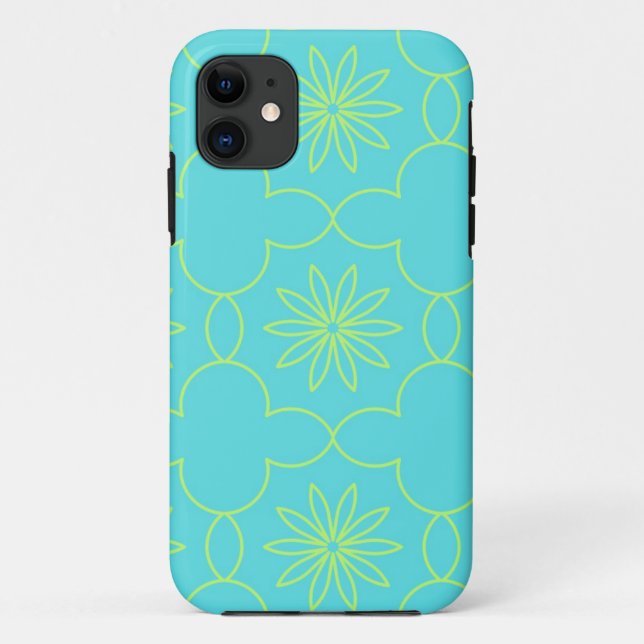 Capa Para iPhone 11 Neon Flora (Verso)
