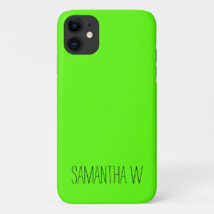 Capa Para iPhone 11 Neon Green de alta visibilidade