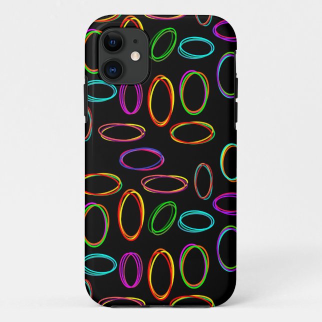 Capa Para iPhone 11 Neon Ovais (Verso)