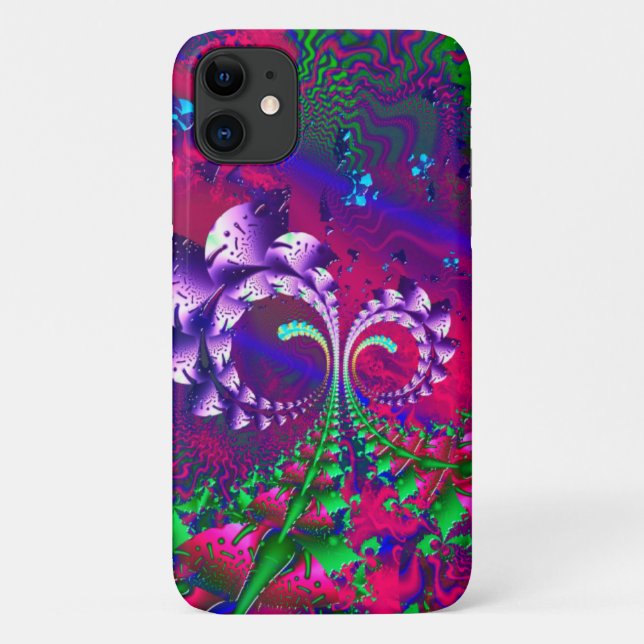 Capa Para iPhone 11 Nerdberry Psychedelic Fractal (Verso)