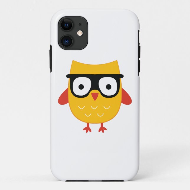 Capa Para iPhone 11 Nerdy Owl (Verso)