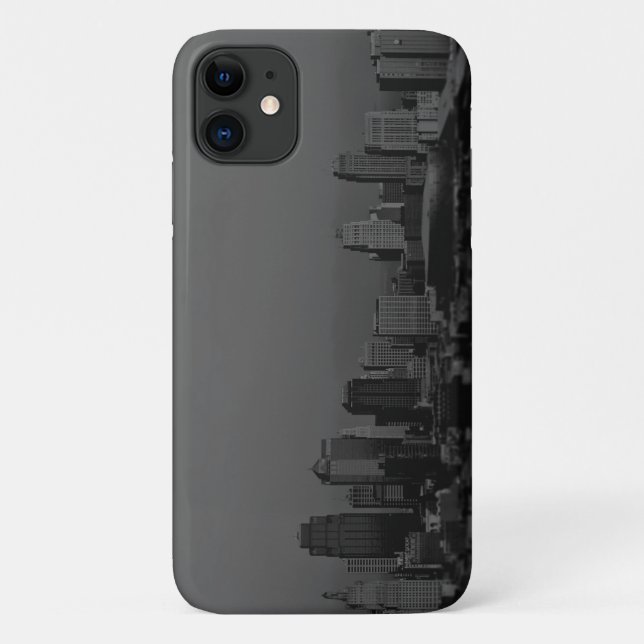 Capa Para iPhone 11 New York, Black and White Case Mate (Verso)