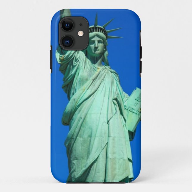 Capa Para iPhone 11 New York, estátua da liberdade (Verso)