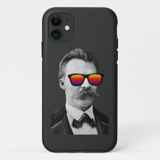 Capa Para iPhone 11 Nietzsche legal com óculos de sol